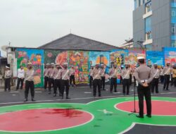 Apel Pagi Satlantas Polres Cilegon di awasi Sipropam