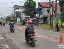 Beri Pelayanan Kepada Pengguna Jalan, Ditsamapta Polda Banten Laukan Pengaturan Lalu Lintas