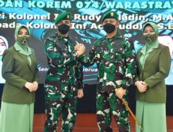 Kolonel Inf Achiruddin, S.E., Jabat Danrem 074/Warastratama