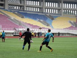 Pertandingan Eksebisi Sepak Bola Gembira Forkopimda Solo Raya Dalam Rangka Pisah Sambut Danrem 074/Warastratama
