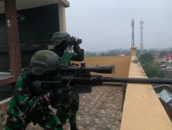 Ratusan TNI AD Kepung Kota Purbalingga