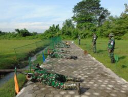 Asah Kemampuan Prajurit, Kodim 0727/Karanganyar Latihan Menembak