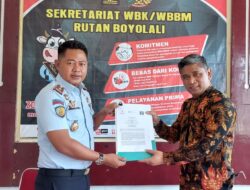 Kepala Rutan Boyolali melakukan Upaya Pengendalian Uang Cash didalam Rutan