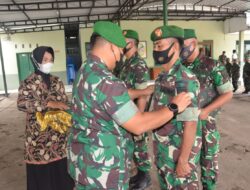 Korps Raport Kenaikan Pangkat Prajurit Bintara dan Tamtama Kodim Karanganyar