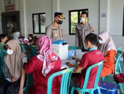 Kapolres Banjarnegara Cek Vaksinasi di Kecamatan Rakit