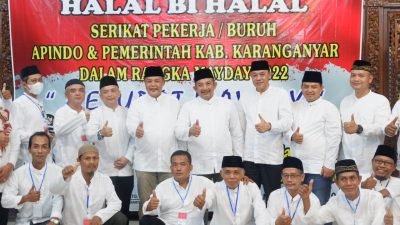 Halal Bi Halal Serikat PekerjaBuruh dan Pemerintah Karanganyar