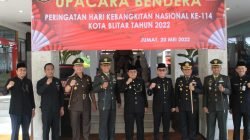 Peringatan Hari Kebangkitan Nasional ke 114 Tahun 2022 di halaman Kantor Walikota Blitar Jumat 2052022