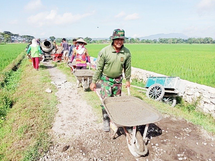 TMMD Sengkuyung Tahap I Kodim 0726Sukoharjo Tahun 2022 Bangun Talud