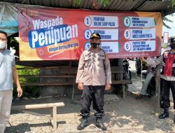 Waspada Penipuan Berbagai Modus, Polsek Karangtengah Pasang Spanduk