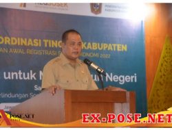 Rapat Koordinasi Tingkat Kabupaten Pendataan Awal Registrasi Sosial Ekonomi 2022