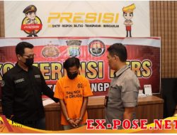 Satresnarkoba Polresta Tanjungpinang Menggelar Konferensi Pers Tindak Pidana Narkotika Jenis Sabu