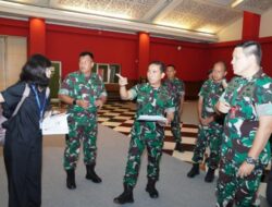 Kapuspen TNI Tinjau Lokasi Pameran Indo Defence 2022 JIExpo Kemayoran