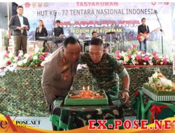 Kapolres Demak Beri Surprise ke Dandim di Hari Jadi TNI Ke 77