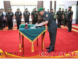 Pangdam I/BB Pimpin Sertijab dan Tradisi korps Pejabat Utama Kodam I/BB