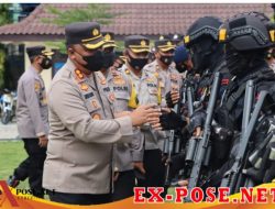 Pilkades Serentak Aman, Polres Demak Gelar Apel Konsolidasi