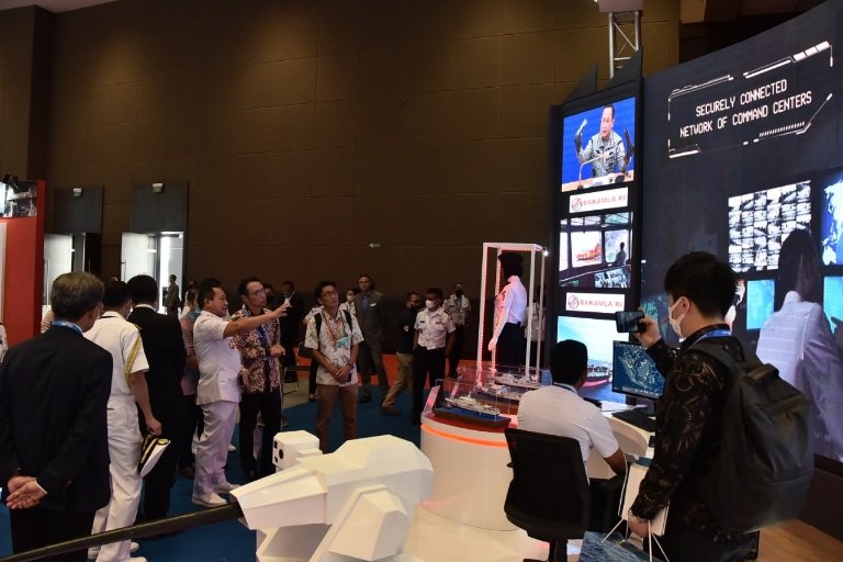 Stand Bakamla di Indo Defence 2022 Expo Forum Ramai Pengunjung