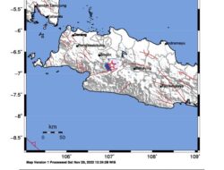 Malam Ini, Gempa Susulan 3,3 M Guncang Wilayah Cianjur