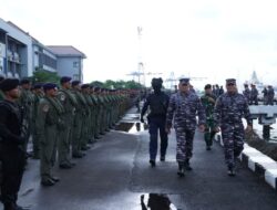Panglima TNI Melaksanakan Tradisi Admiral Inspection