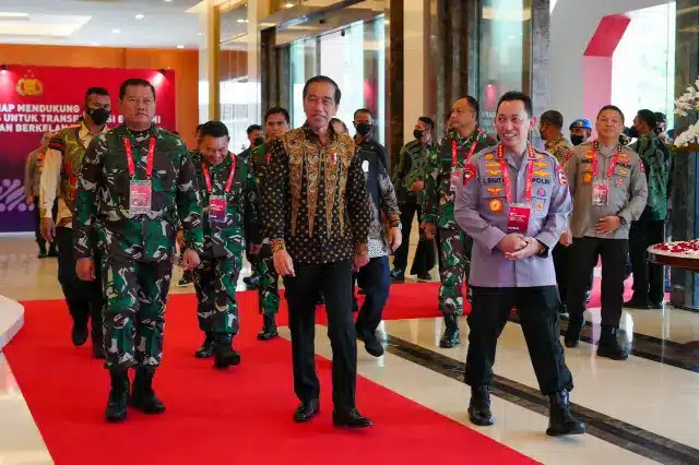 TNI Polri Gelar Rapim di Golden Ballroom The Sultan Hotel Jakarta