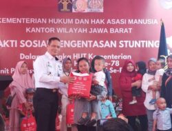 Lapas Khusus Gunungsindur Bersama UPT Bogor Raya Gelar Baksos Pengentasan Stunting