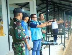 Wujudkan Sinergi Antar Instansi, Danlanud Sultan Hasanuddin Laksanakan Latihan Menembak